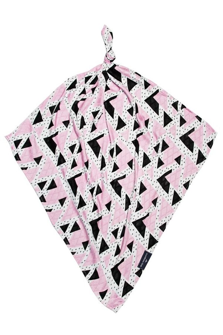 Texpol, Trójkąty różowe, pieluszka bambusowa, 30-30 cm, 170g