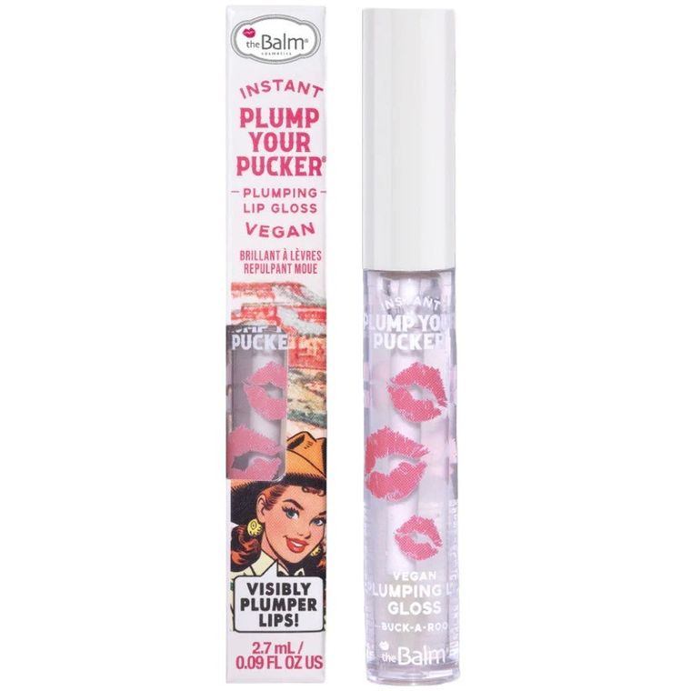 The Balm, Instant Plump Your Pucker Plumping Lip Gloss, błyszczyk powiększający usta, Buck-a-Roo, 2,7 ml