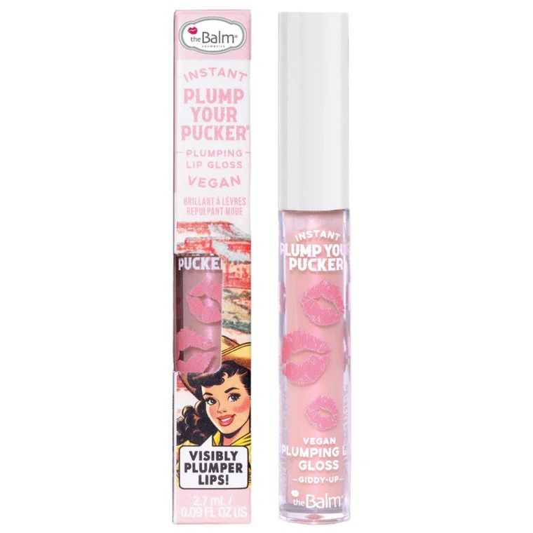 The Balm, Instant Plump Your Pucker Plumping Lip Gloss, błyszczyk powiększający usta, Giddy-Up, 2,7 ml
