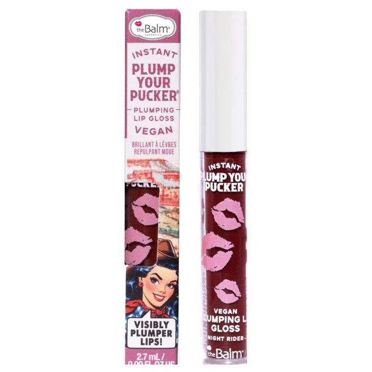 The Balm, Instant Plump Your Pucker Plumping Lip Gloss, błyszczyk powiększający usta, Night Rider, 2,7 ml
