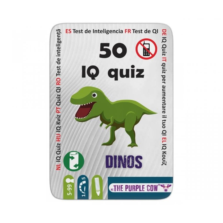 The Purple Cow, 50 quiz IQ, Dinozaury, podróżne łamigłówki