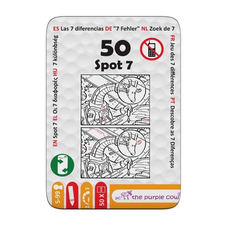 The Purple Cow, 50 Znajdź siedem różnic, podróżne łamigłówki