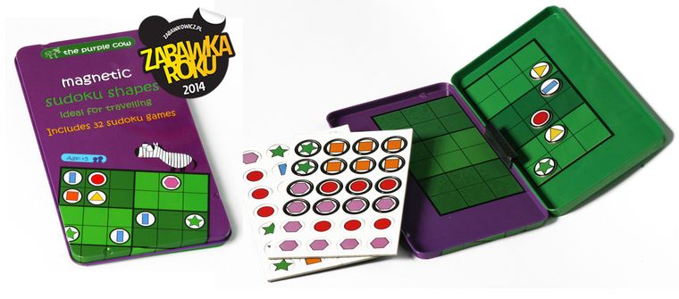 The purple cow, Gra magnetyczna, Sudoku kształty