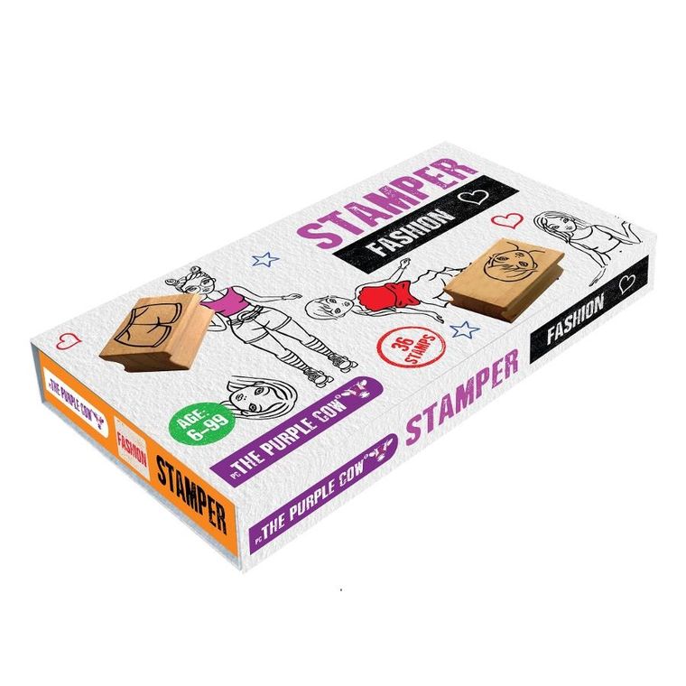 The Purple Cow, Moda, zestaw drewnianych stempelków