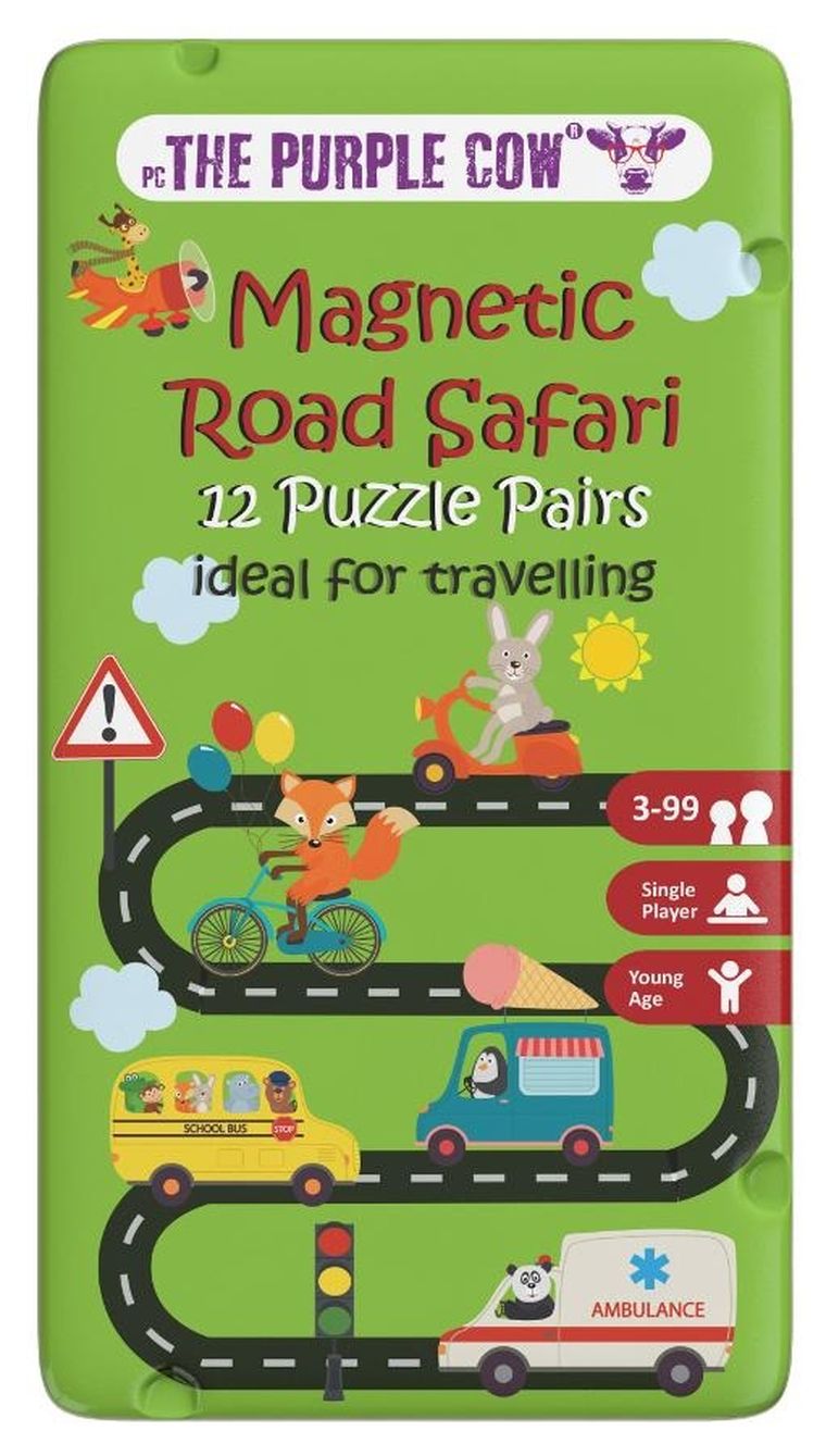 The Purple Cow, podróżne puzzle magnetyczne, Drogowe Safari
