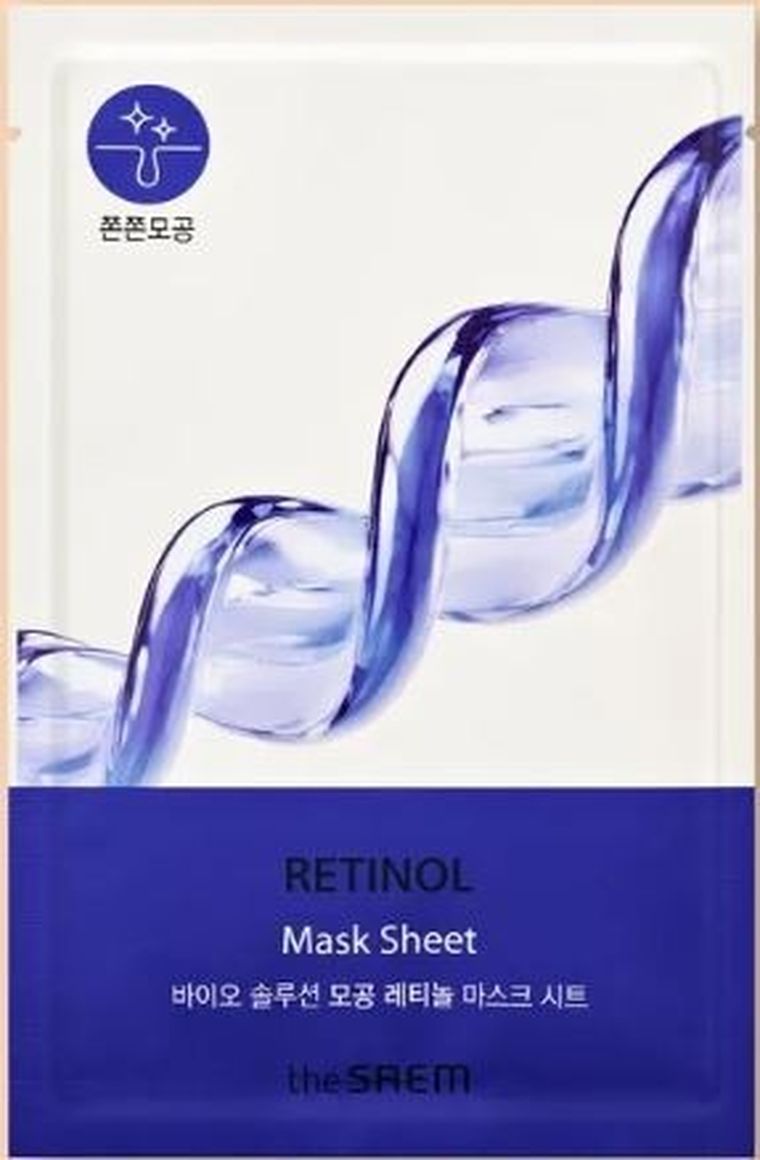 The Saem, Bio Solution, maska w płachcie nawilżająca, retinol