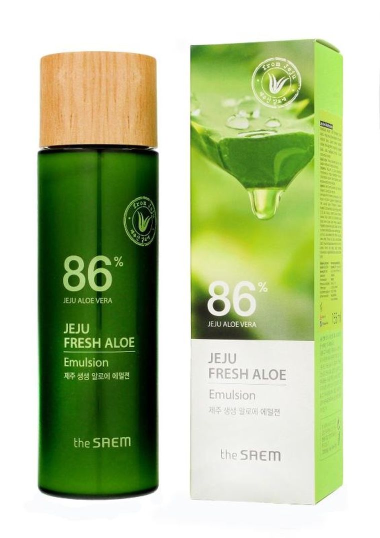 The Saem, Jeju Fresh Aloe, 86% emulsja do twarzy i ciała, 155 ml