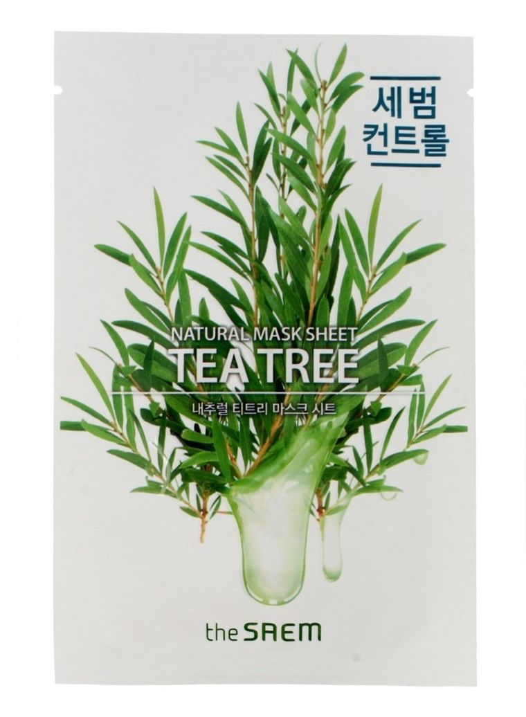 The Saem, Natural Mask Sheet, maska na tkaninie, Tea Tree, 21 ml