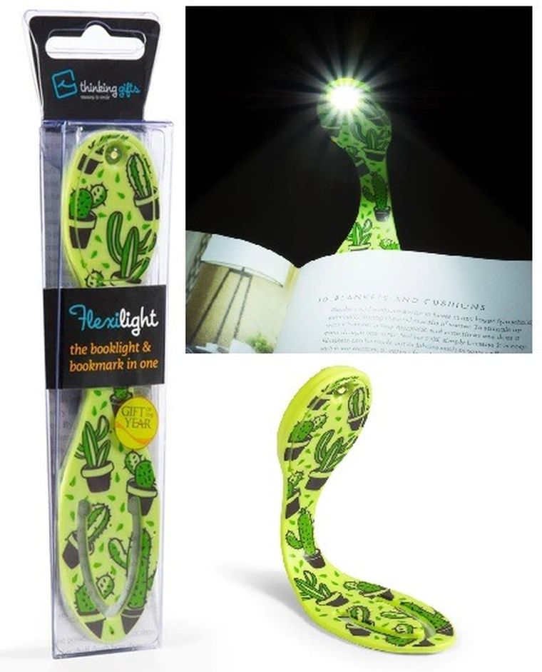 Thinking Gifts, Flexilight, lampka do książki, Kaktus