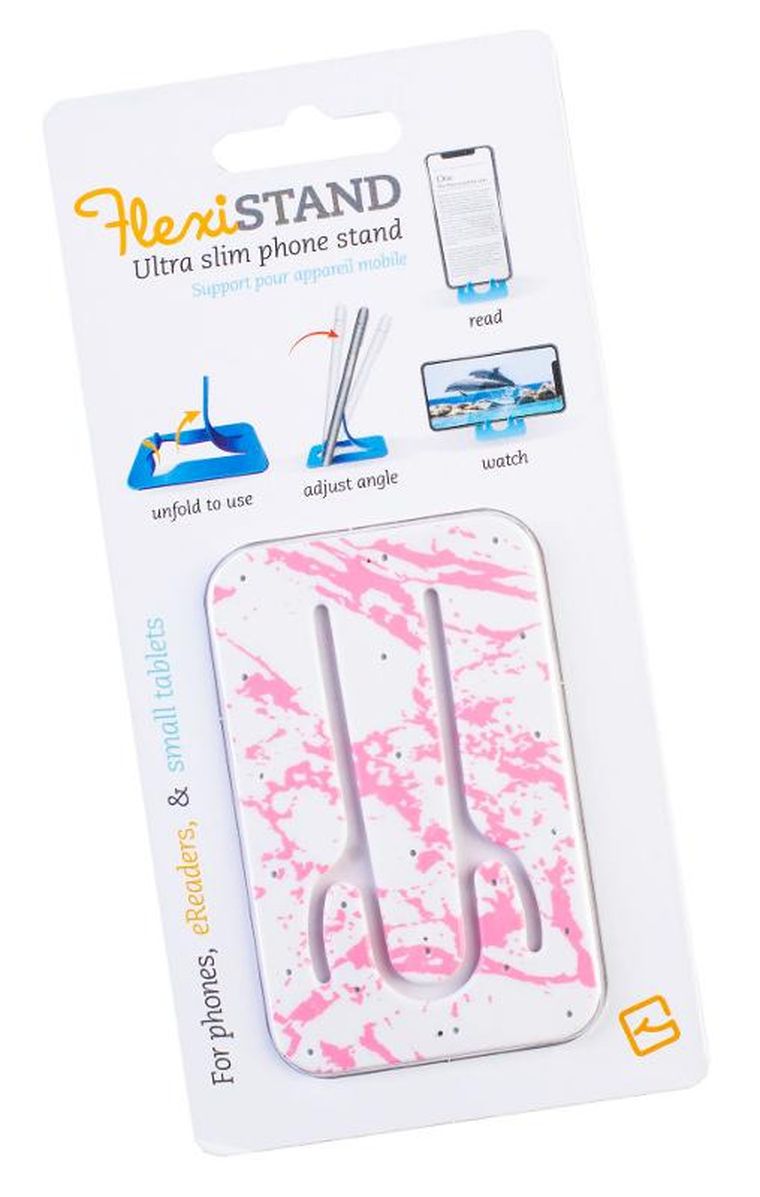 Thinking Gifts, FlexiStand, podstawka pod telefon lub tablet, Pink Marble