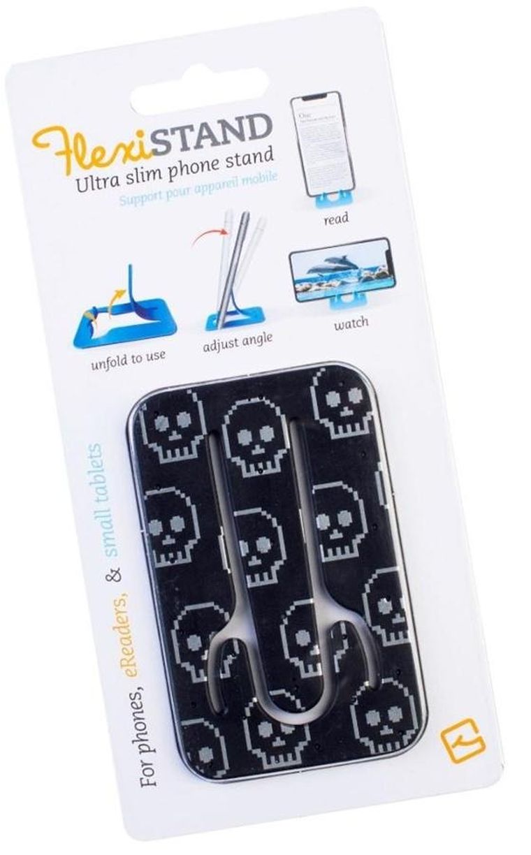 Thinking Gifts, FlexiStand, podstawka pod telefon lub tablet, Skull, Czaszki