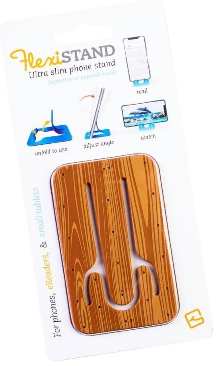 Thinking Gifts, FlexiStand, podstawka pod telefon lub tablet, Wood Drewniana