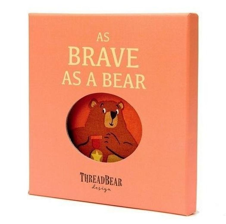 Threadbear Design, As Brave As A Bear, miękka książeczka sensoryczna