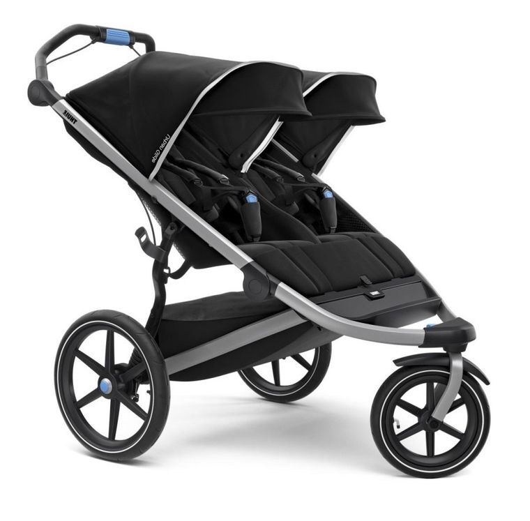 Thule, Urban Glide 2, wózek spacerowy bliźniaczy, jet black