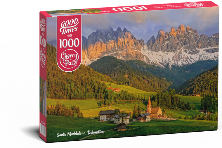 Timaro, Cherry Pazzi, Santa Maddalena, Dolomites, puzzle, 1000 elementów