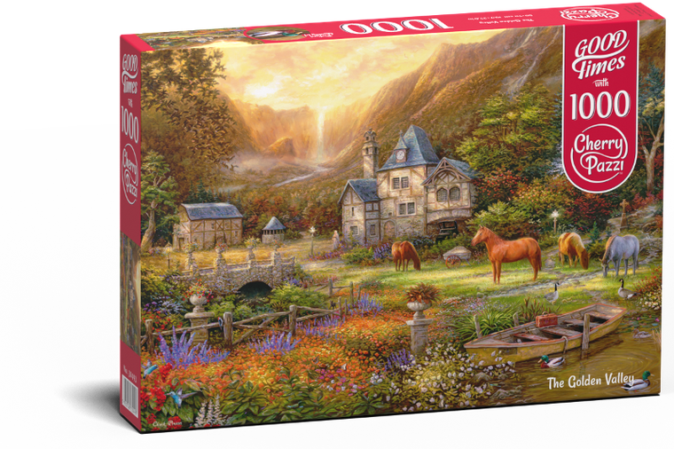 Timaro, Cherry Pazzi, The Golden Valley, puzzle, 1000 elementów