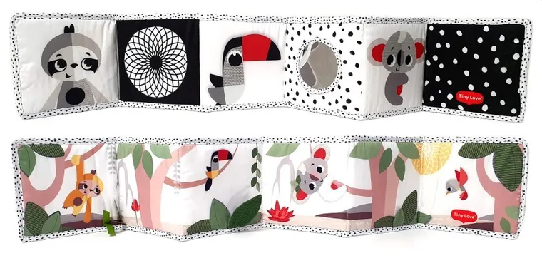 Tiny Love, Boho Chic, dwustronna książeczka interaktywna