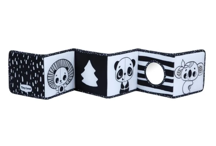 Tiny Love, Décor, książeczka interaktywna, dwustronna, czarno-biała