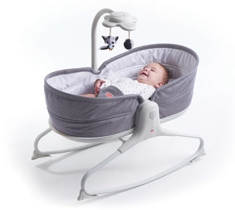 Tiny Love, wielofunkcyjny leżaczek-bujaczek z funkcją krzesełka, 3w1, szary
