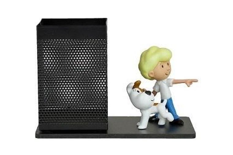 Tisso Toys, pojemnik na przybory szkolne z figurkami, Chłopiec i Reksio