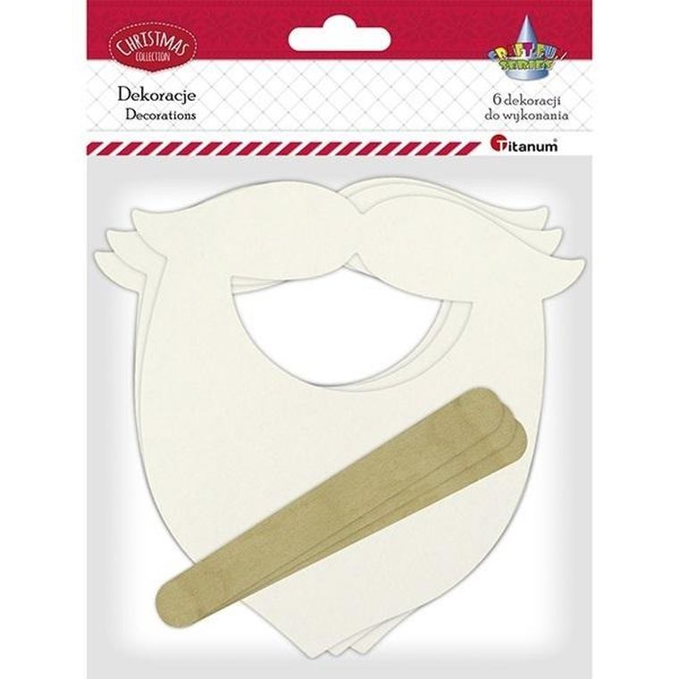 Titanum, broda Mikołaja do złożenia, 6 szt.