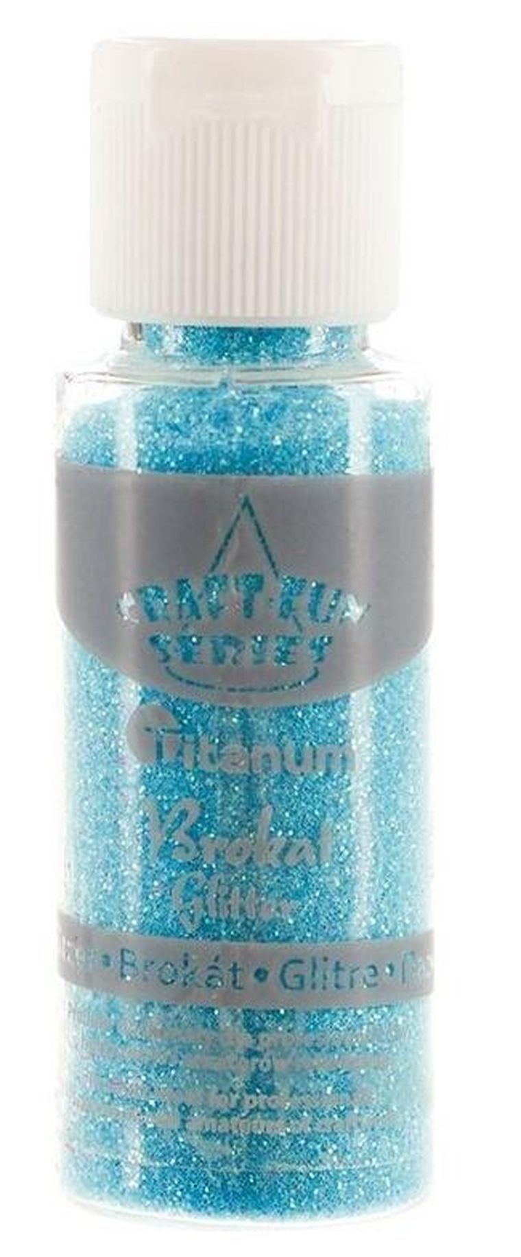 Titanum, brokat w słoiczku, 20 ml, lazurowy