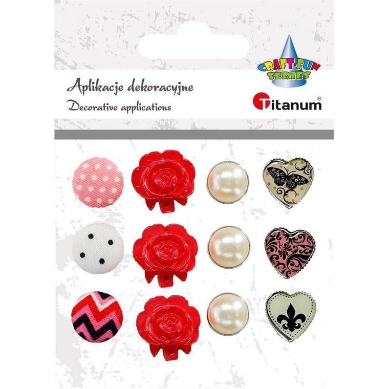 Titanum, ćwieki mix, 12 szt.