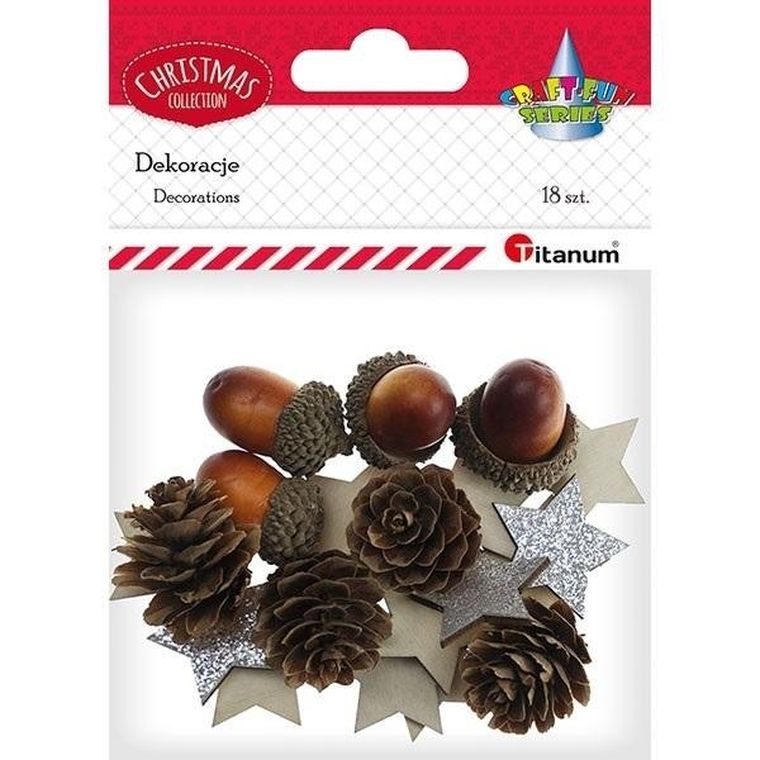 Titanum, dekoracje, jesienna, 18 szt.