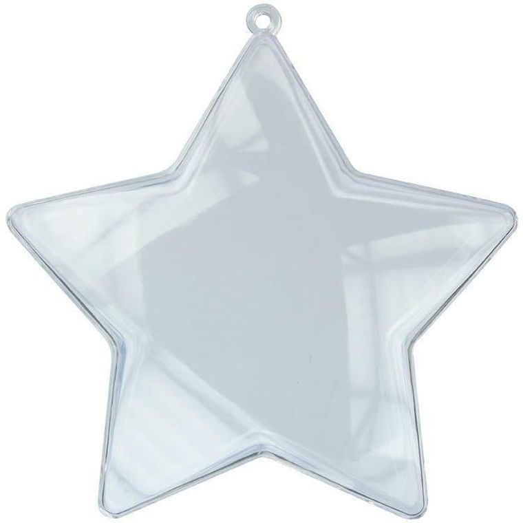Titanum, dekoracje plastikowe, gwiazdy, 105 mm, 6 szt.