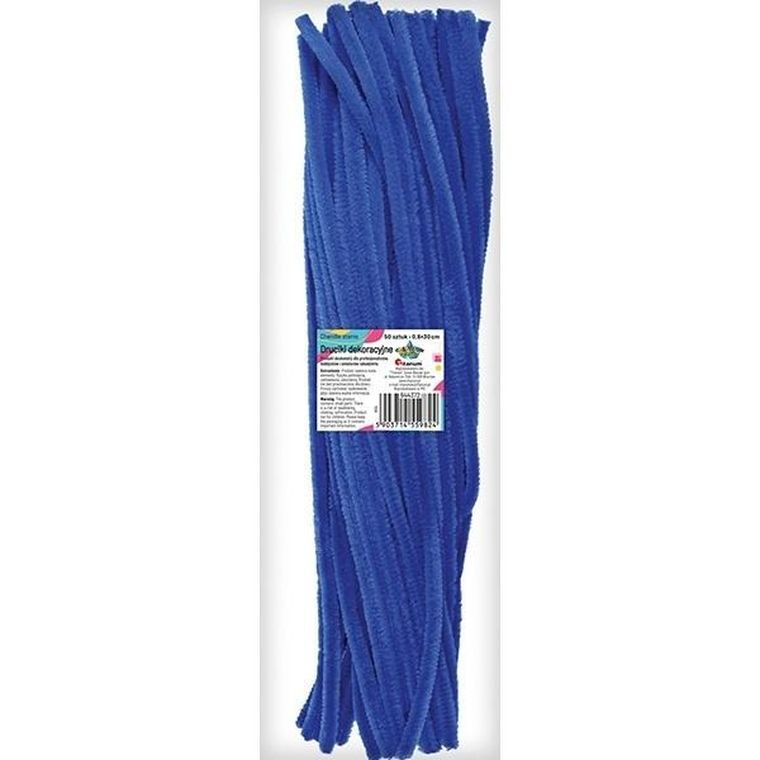 Titanum, druciki dekoracyjne, 0,6-30 cm, ciemnoniebiesk, 50 szt.