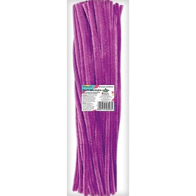 Titanum, druciki dekoracyjne, 0,6-30 cm, fioletowe, 50 szt.