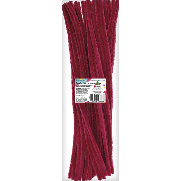 Titanum, druciki dekoracyjne, fioletowe, 0,6-30 cm, 50 szt.