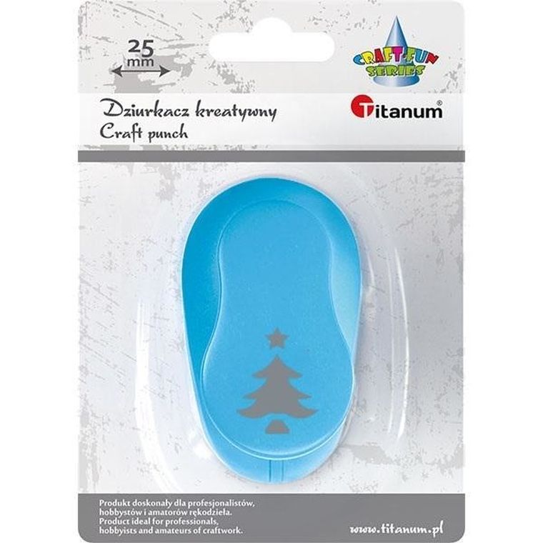 Titanum, dziurkacz, choinka, 25 mm