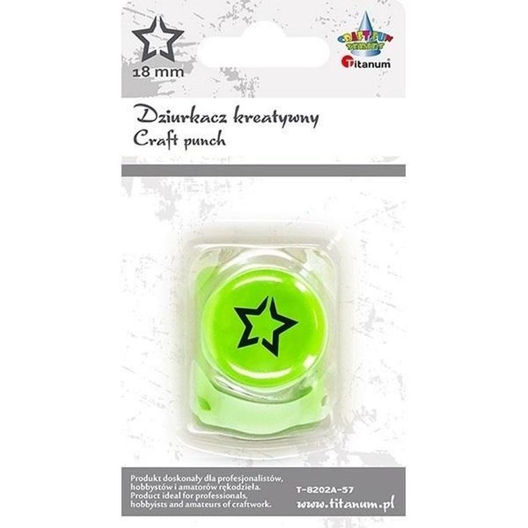 Titanum, dziurkacz, gwiazda, 18 mm