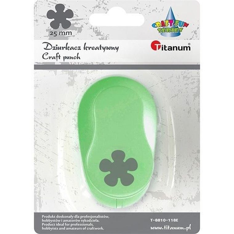 Titanum, dziurkacz, kwiat, 25 mm