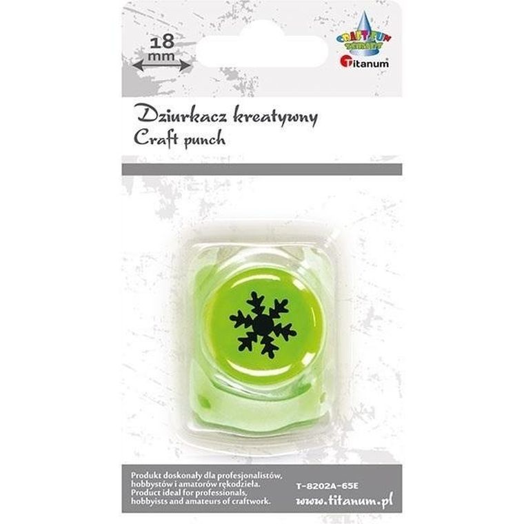 Titanum, dziurkacz, płatek śniegu, 18 mm