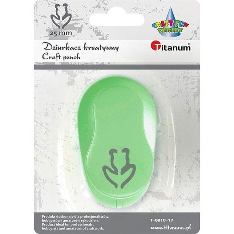 Titanum, dziurkacz, tulipan, obrys, 25 mm
