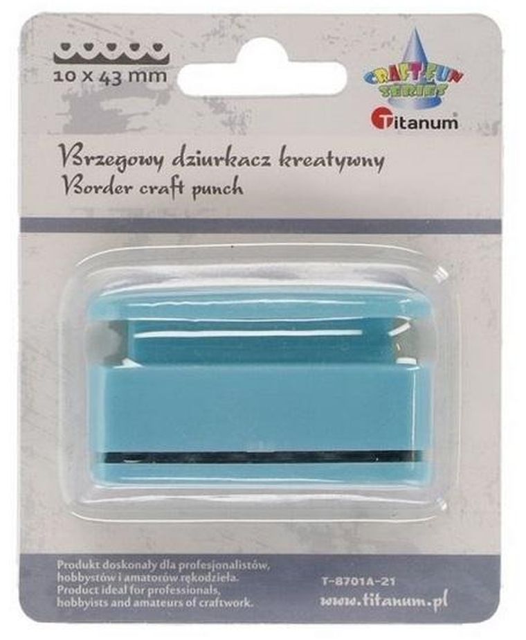 Titanum, dziurkacz z motywem serca, 10-43mm