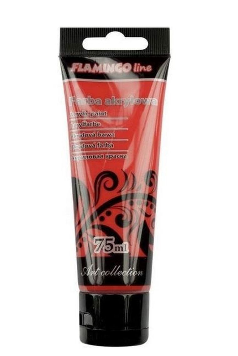 Titanum, farba akrylowa, nr 027, czerwona, 75 ml