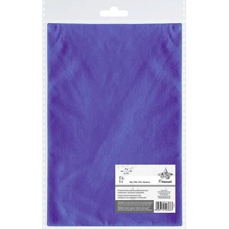 Titanum, filc A3, fiołkowy, 5 szt.