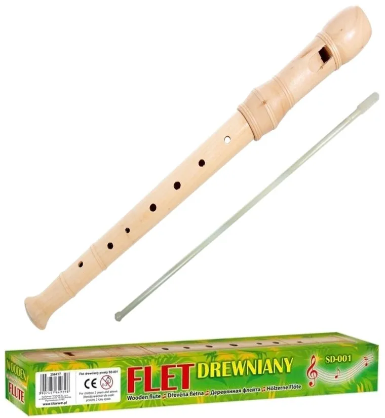 Titanum, flet drewniany, prosty