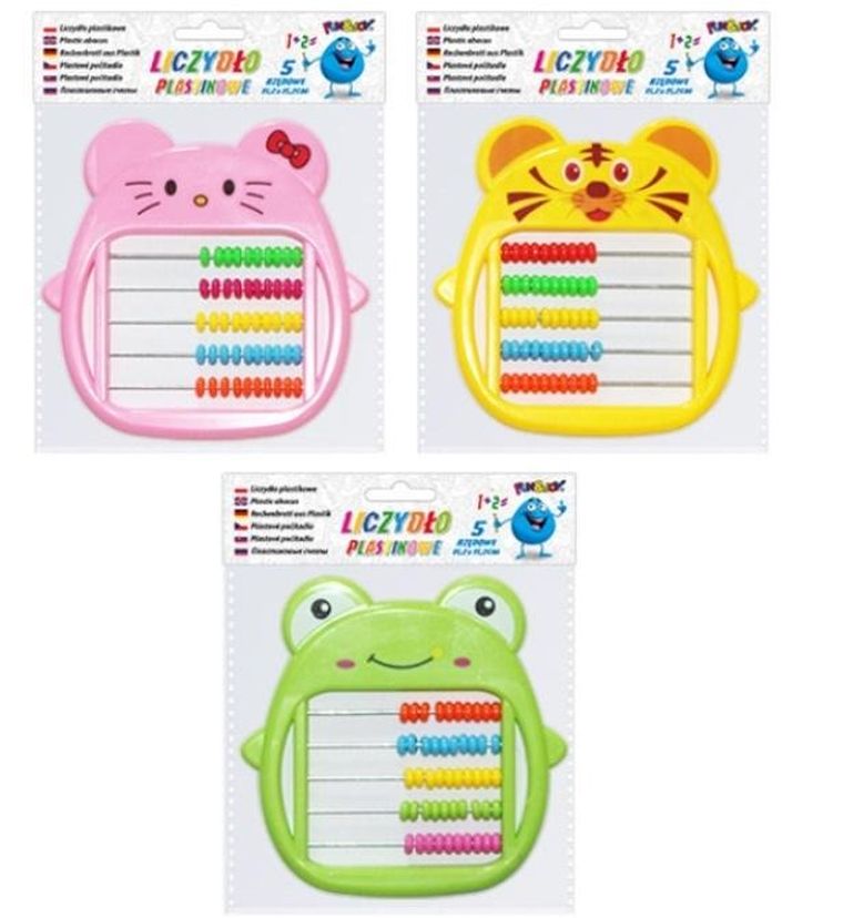 Titanum, fun&Joy, liczydło plastikowe 5-rzędowe, zwierzak