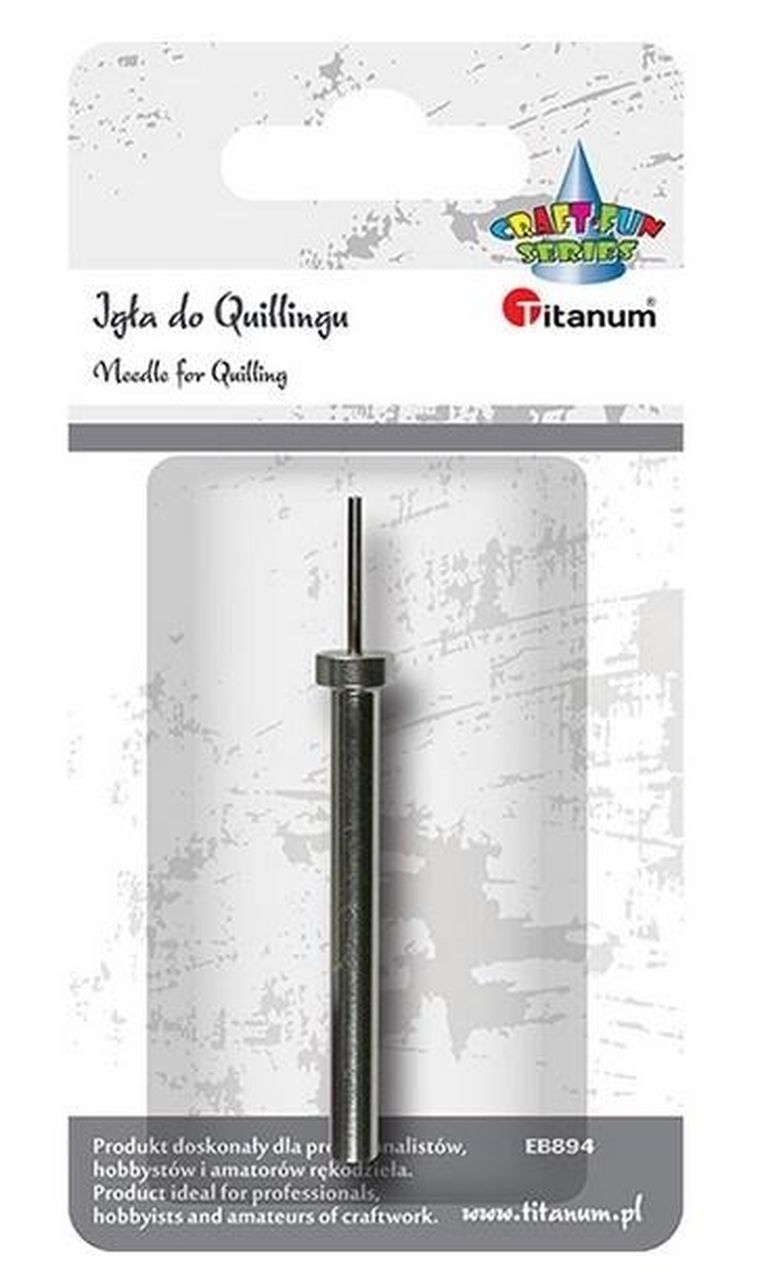 Titanum, igła do quillingu pojedyncza metalowa