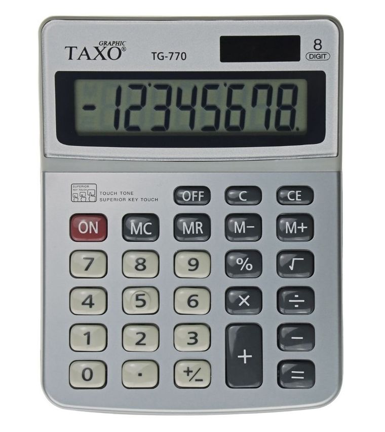 Titanum, kalkulator na biurko TG-770, srebrny