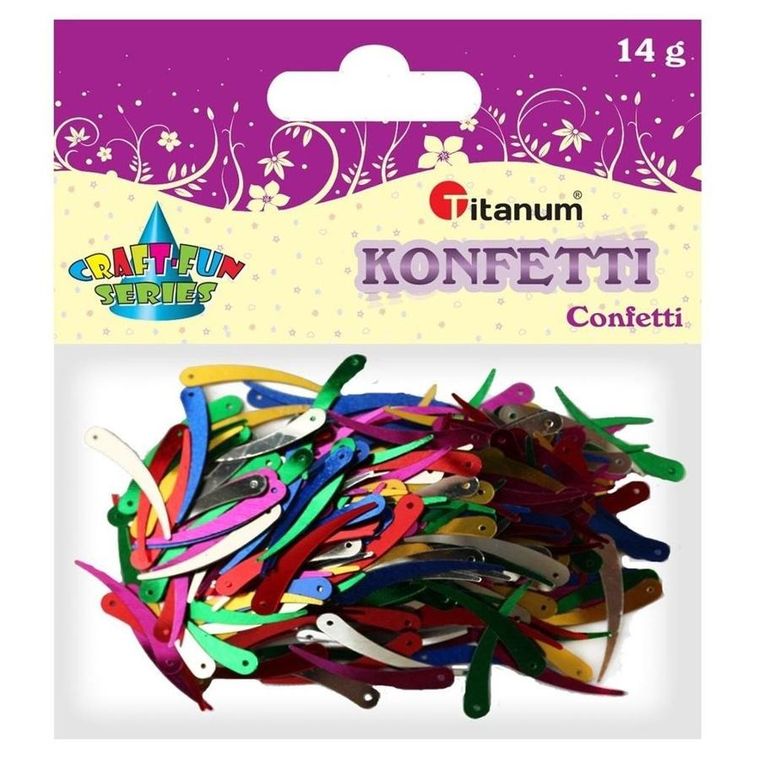 Titanum, konfetti kość słoniowa, mix, 14g