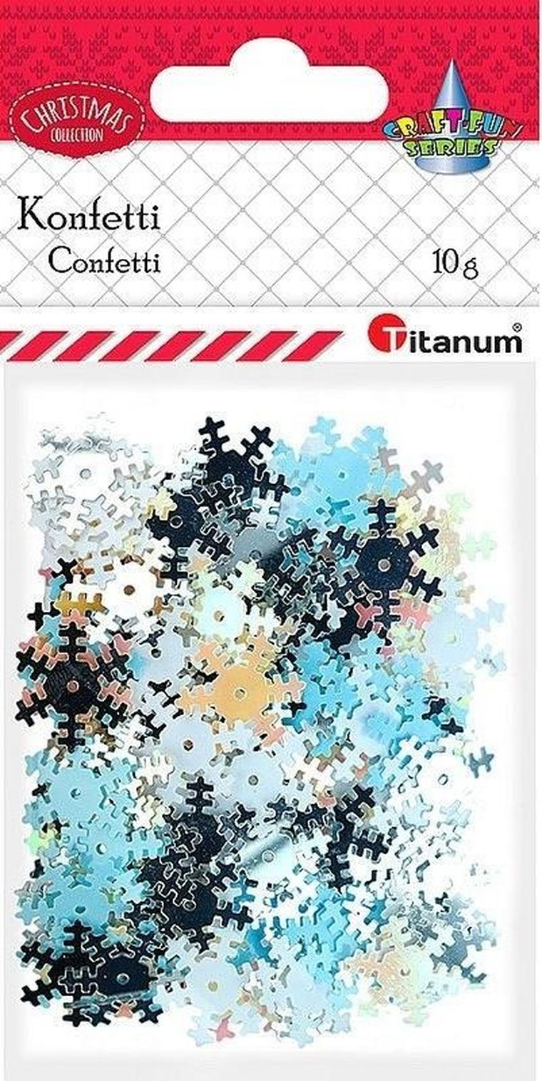Titanum, konfetti płatki śniegu, 10g