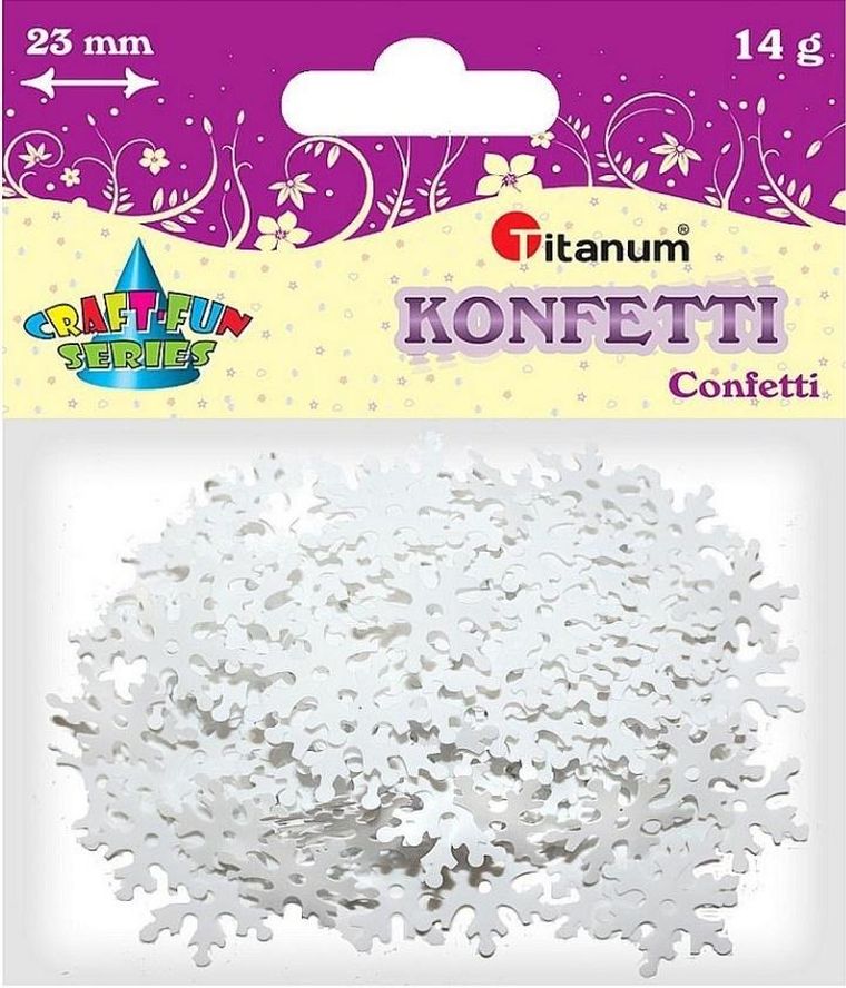 Titanum, konfetti płatki śniegu, 14g