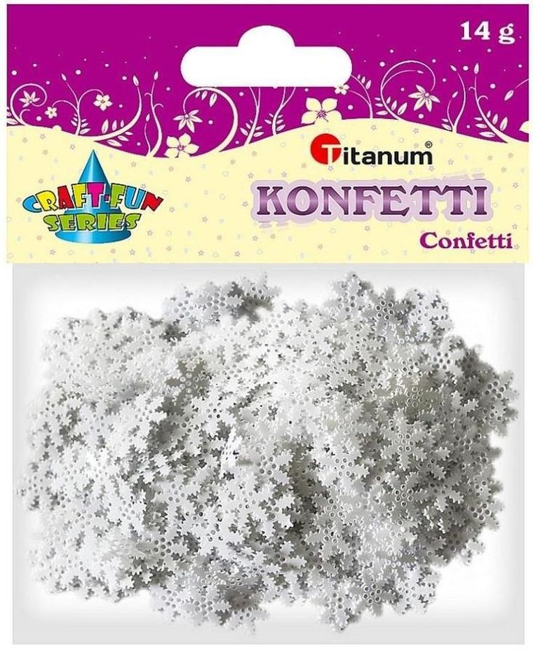 Titanum, konfetti płatki śniegu, 14g