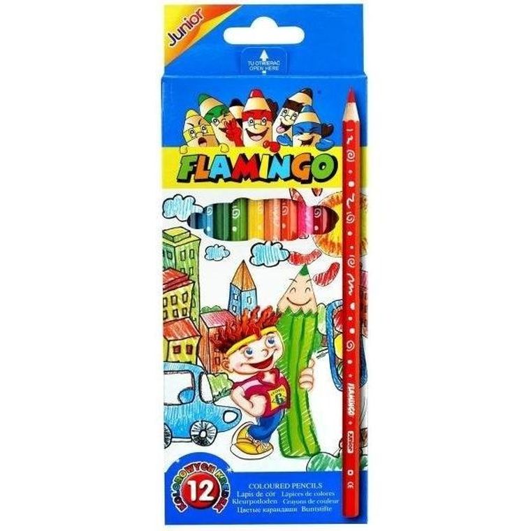 Titanum, kredki Junior, sześciokątne, 12 kolorów