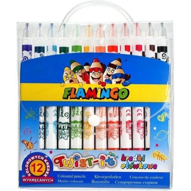 Titanum, kredki ołówkowe Twist-it, okrągłe, 12 kolorów